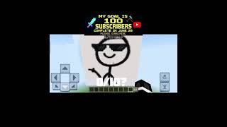 Best pixel art for subscriber in Minecraft 😎
