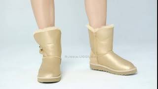 UGG Bailey Button Bling Soft Gold