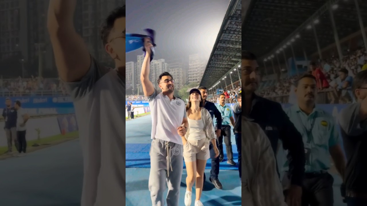 Ranbir Kapoor and Alia Bhatt celebrate Mumbai City FC reaching ISL Finals!