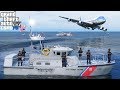 GTA 5 Mods | Coast Guard Guarding The Airport Waterways For The President Landing In Air Force One