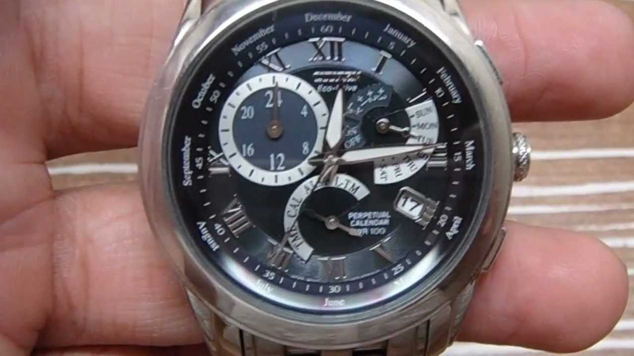 Citizen Perpetual Calendar Watch YouTube Citizen Perpetual Calendar Watch YouTube
