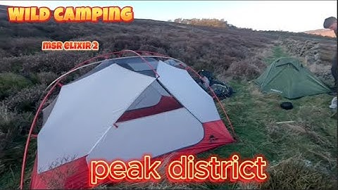 Testing out my NEW Msr elixir 2 on top of a mountain