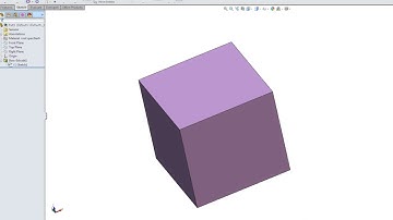 CAD tutorial: How to make a simple 3D cube on solid works