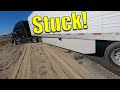 Trucker Falls Asleep And Gets Stuck In Center Divide!