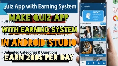 MAKE QUIZ APP WITH EARNING SYSTEM IN ANDROID STUDIO AND EARN 200$ PER DAY - 🤑🤑🤑