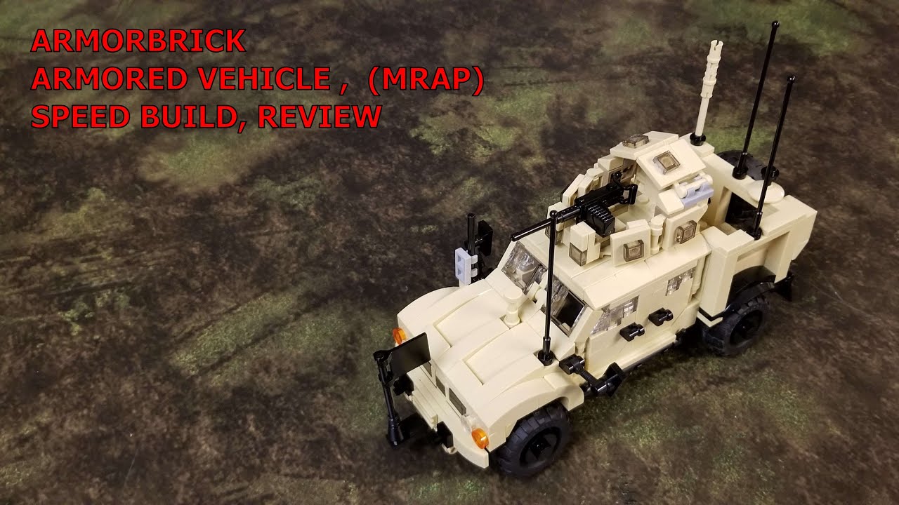 ARMORBRICK CUSTOM LEGO ARMORED VEHICLE, SPEED BUILD, REVIEW, MRAP