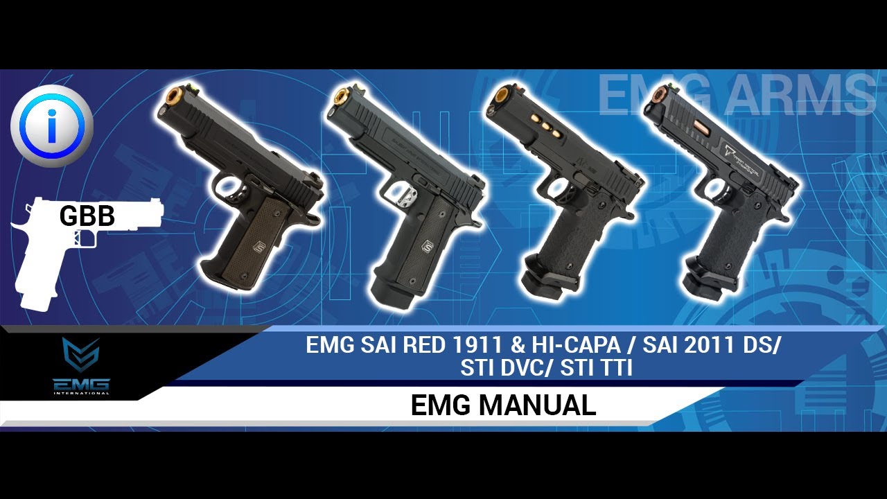 EMG STI / Taran Tactical John Wick 3 2011 Combat Master Licensed Airsoft  Pistol