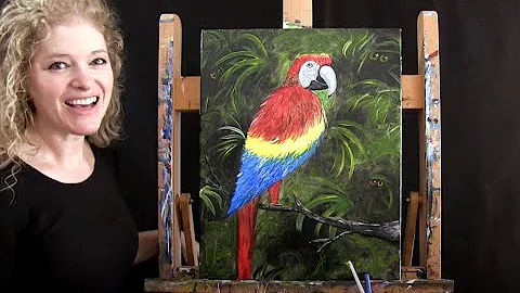 Peek A Boo Parrot | Cookies and Canvas for Kids | ...