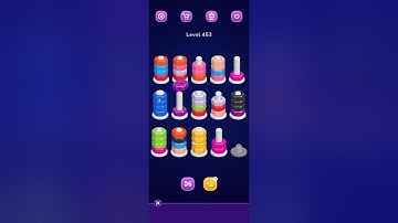 Nut Sort Level 453 Walkthrough | Nuts — Color Sort 453 solution