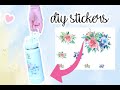 How to MAKE WATERPROOF STICKERS! Super Easy Make Your Own