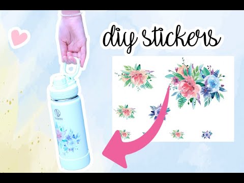 How to MAKE WATERPROOF STICKERS! Super Easy Make Your Own 