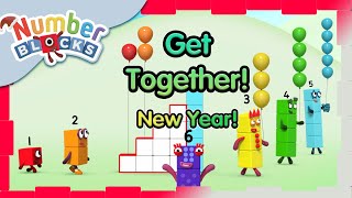 numberblocks get together merry christmas learn to count