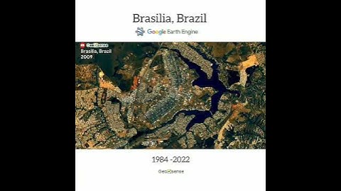 Exploring the Timelapse of Brasilia in Bazil using Google Earth Engine.