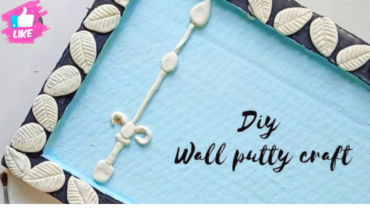 wall putty craft white cement craft ideas Best out of waste diy