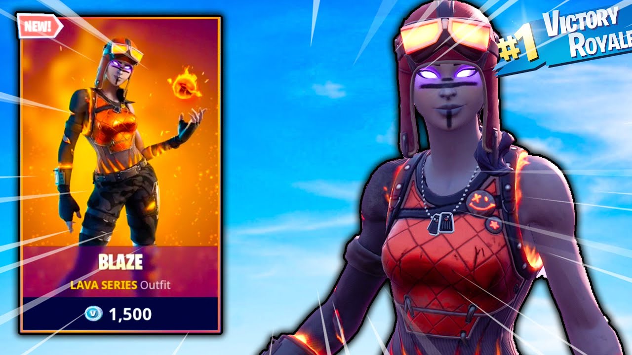 New BLAZE Skin Gameplay In Fortnite Battle Royale.. - YouTube