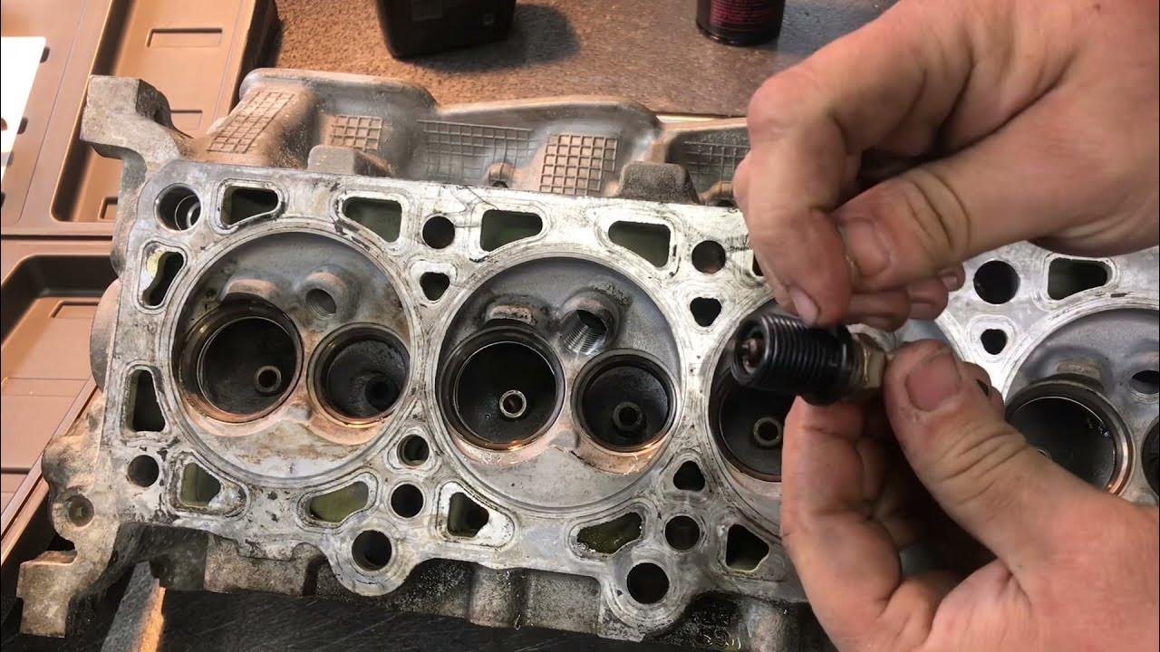 Ford 5 4l spark plug thread repair using cal van part 38900 youtube