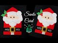 Santa Christmas Card/How to make Christmas Greeting Card/ Santa card/Simple and Easy Christmas Card