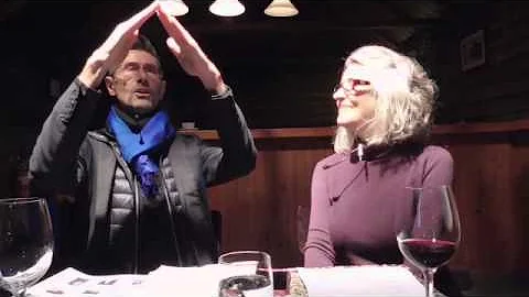 Simon Dow talking with Jill Rivers
