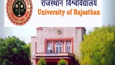 Rajasthan University time table 2023 UG PART ONLY