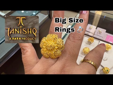 Tanishq Latest Gold rings| Jodha rings| Cocktail rings| antique Rings|  Bridal rings|Party wear ring - YouTube