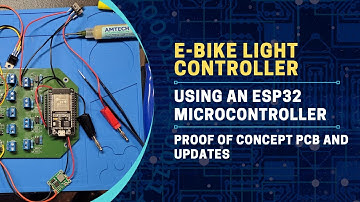 Proof of concept PCB -  E-bike light controller and GPS tracker using an ESP32