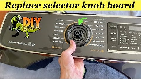 Replace Samsung dryer Selector knob board