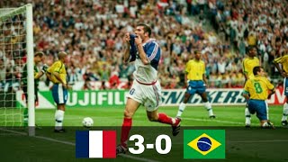 When France won their first WORLD CUP against Ronaldo&#39;s Brazil