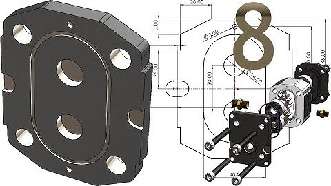 8-Project 52| Hydraulic Gear Pump 2 |SolidWorks Tutorial: rear lid