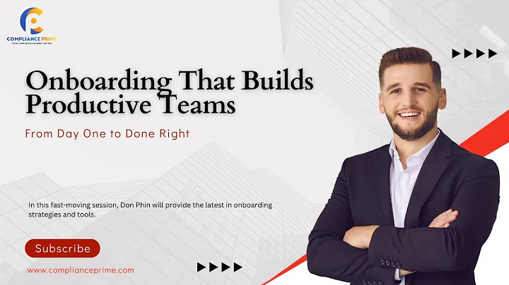 On boarding That Builds Productive Teams | From Day One To Done Right | WEBINAR