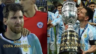 Lionel Messi - Never Give Up - Argentina Copa America Final in 2016 & 2021 Match