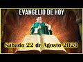 EVANGELIO DE HOY Sabado 22 de Agosto 2020 con el Padre Marcos Galvis