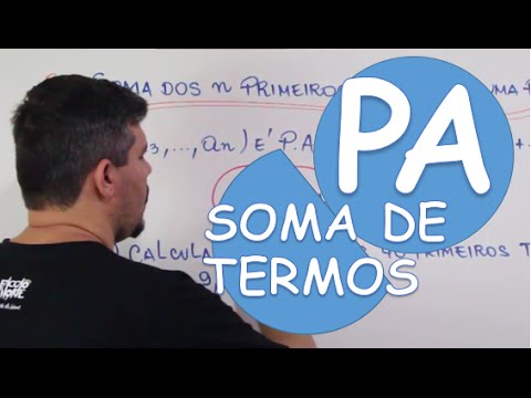 P.A. PROGRESSÃO ARITMÉTICA: SOMA DOS N PRIMEIROS TERMOS