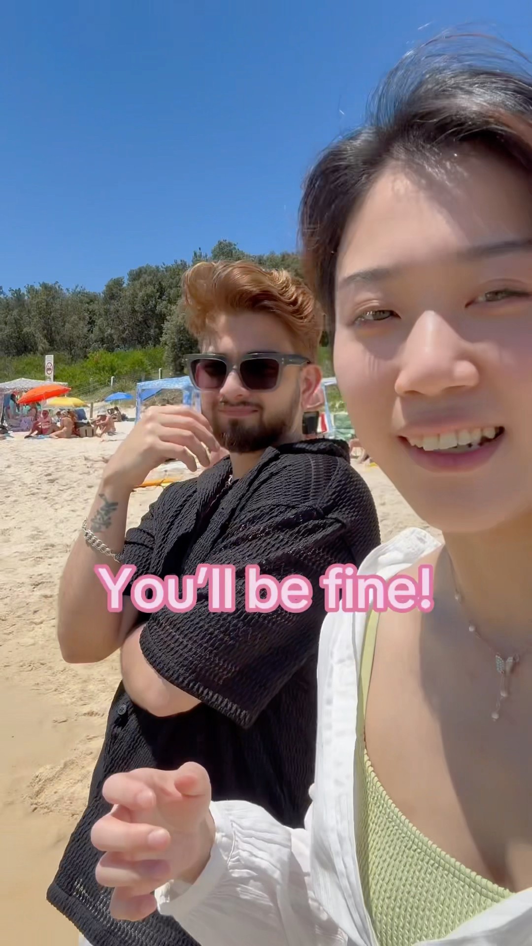 He can’t swim ? #shorts #couple #relationship