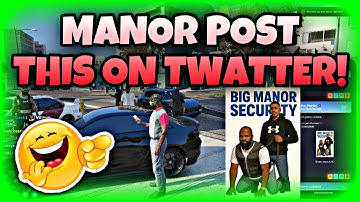 Manor Post THIS On Twatter After Smoking Besties | NoPixel GTA RP | NoPixel Clips