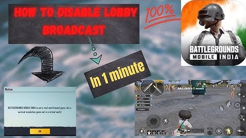 How to disable spawn Island announcements in BGMI | Mute Spawn Island Sound | Spawn island Broadcast