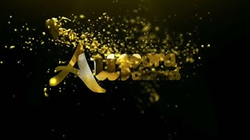 BIKIN INTRO YOUTUBE BERKELAS EFEK PARTIKEL GOLD DI KINE MASTER | Aurora Channel
