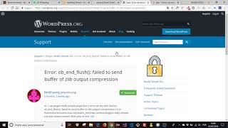 Erro: ob_end_flush() failed to send buffer of zlib output compression