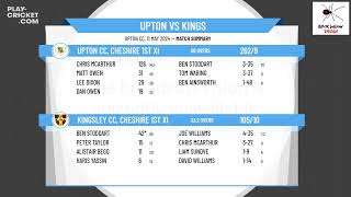 Upton CC 1st XI v Kingsley CC, Cheshire 1st XI