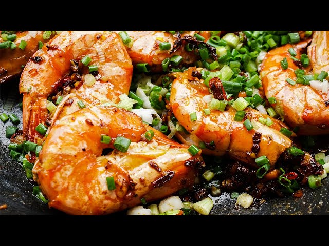 EXTRA CRUNCHY! Stir Fried JUMBO SHRIMP Recipe | TOO DELICIOUS! MUST TRY Seafood Recipe 椒盐虾