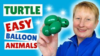 ONE Balloon TURTLE Tutorial  How to Make a TURTLE Balloon Animal for Beginners