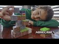 Making magnetic Minecraft block with papercraft