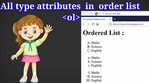 Uses Of OL attribute In HTML | Full Explanation In Hindi |