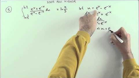 2009 SQA Advanced Higher Maths no.5   Integration