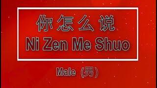 你怎么说 【卡拉OK (男)】《KTV KARAOKE》 - Ni Zen Me Shuo (Male)