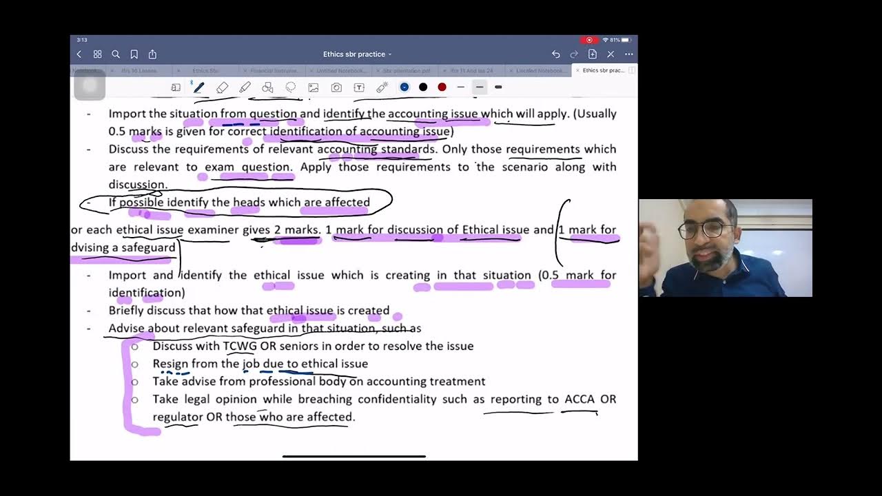 acca sbr ethics latest past paper dec 2020 by mustafa mirchawala ceo of ...