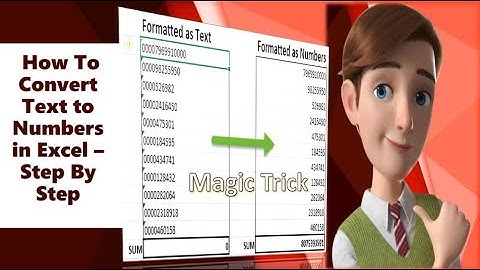 How To Convert Text To Numbers Format In Excel in Hindi || Step By Step using Magic Trick