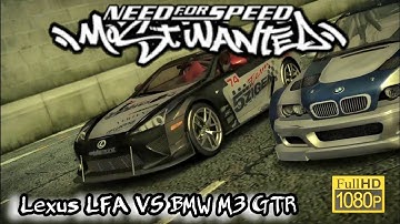 LEXUS LFA VS BMW M3 GTR RAZOR CALLAHAN BLACKLIST-1 | NEED FOR SPEED MOST WANTED REDUX PC