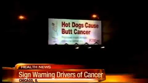 Hot dogs cause butt cancer?