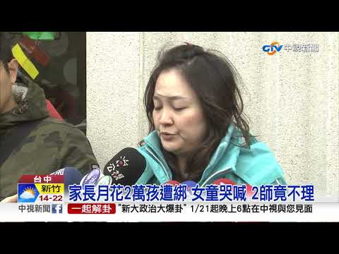 2歲女童哭鬧遭綁2小時 家長控托嬰中心虐童│中視新聞20190117