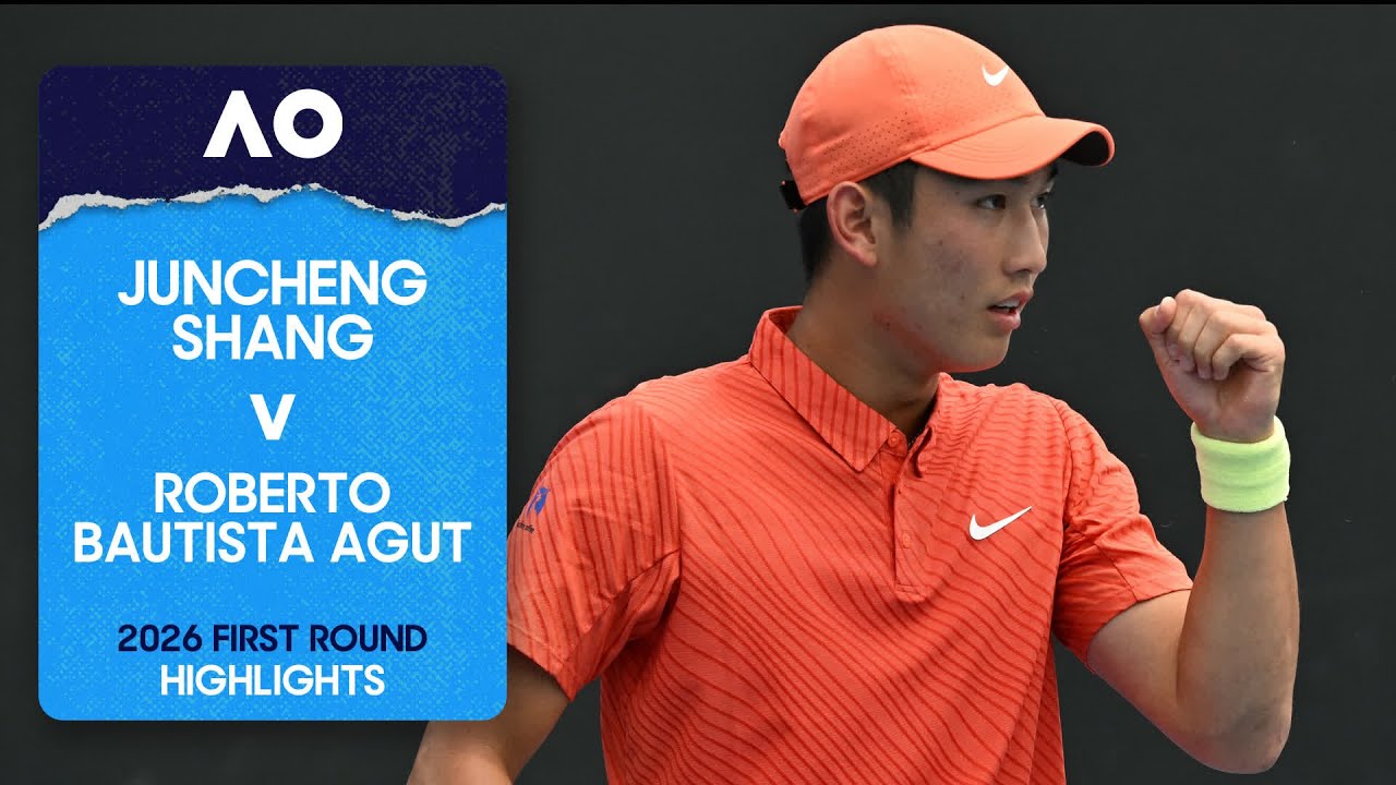 Juncheng Shang v Roberto Bautista Agut Highlights | Australian Open 2026 First Round